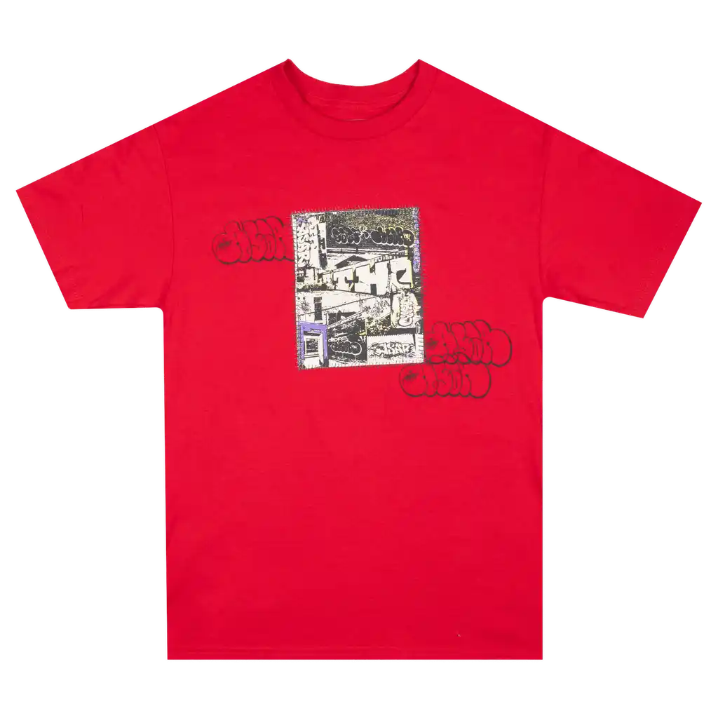 Frosted Skateboards 'Asar Stuff P1' Tee - Red-1