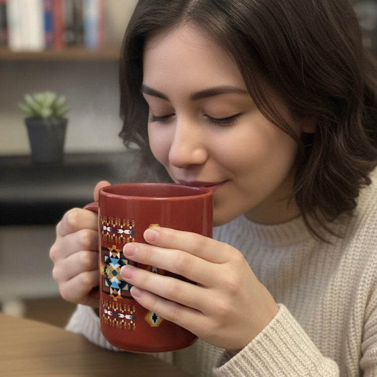Southwestern Style Ceramic mug-2