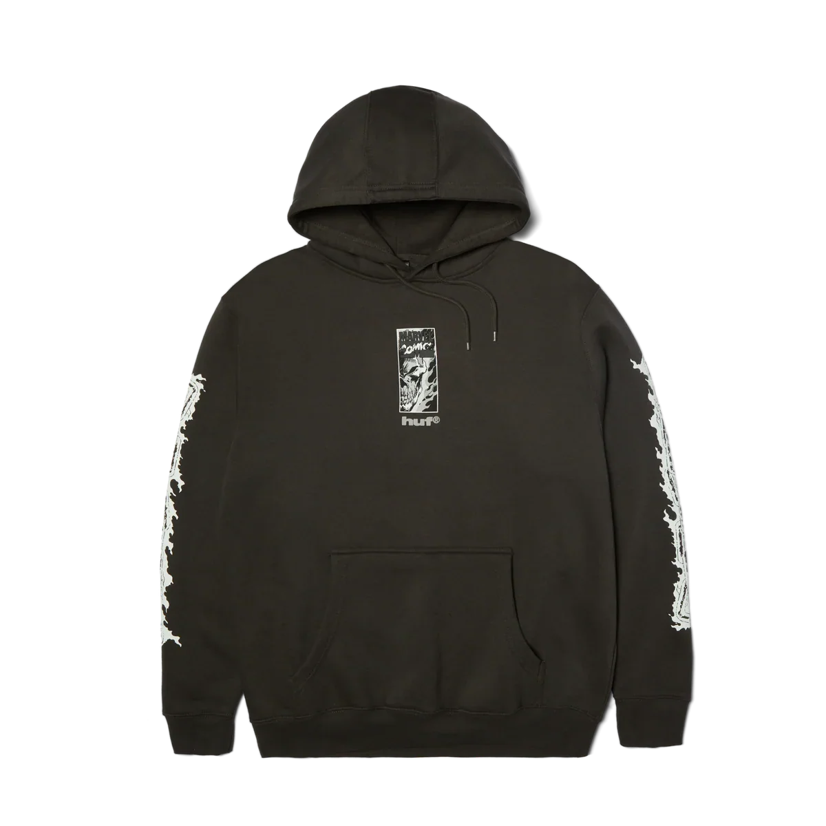 HUF x Marvel 'Ghost Rider' Hoodie - Washed Black-1