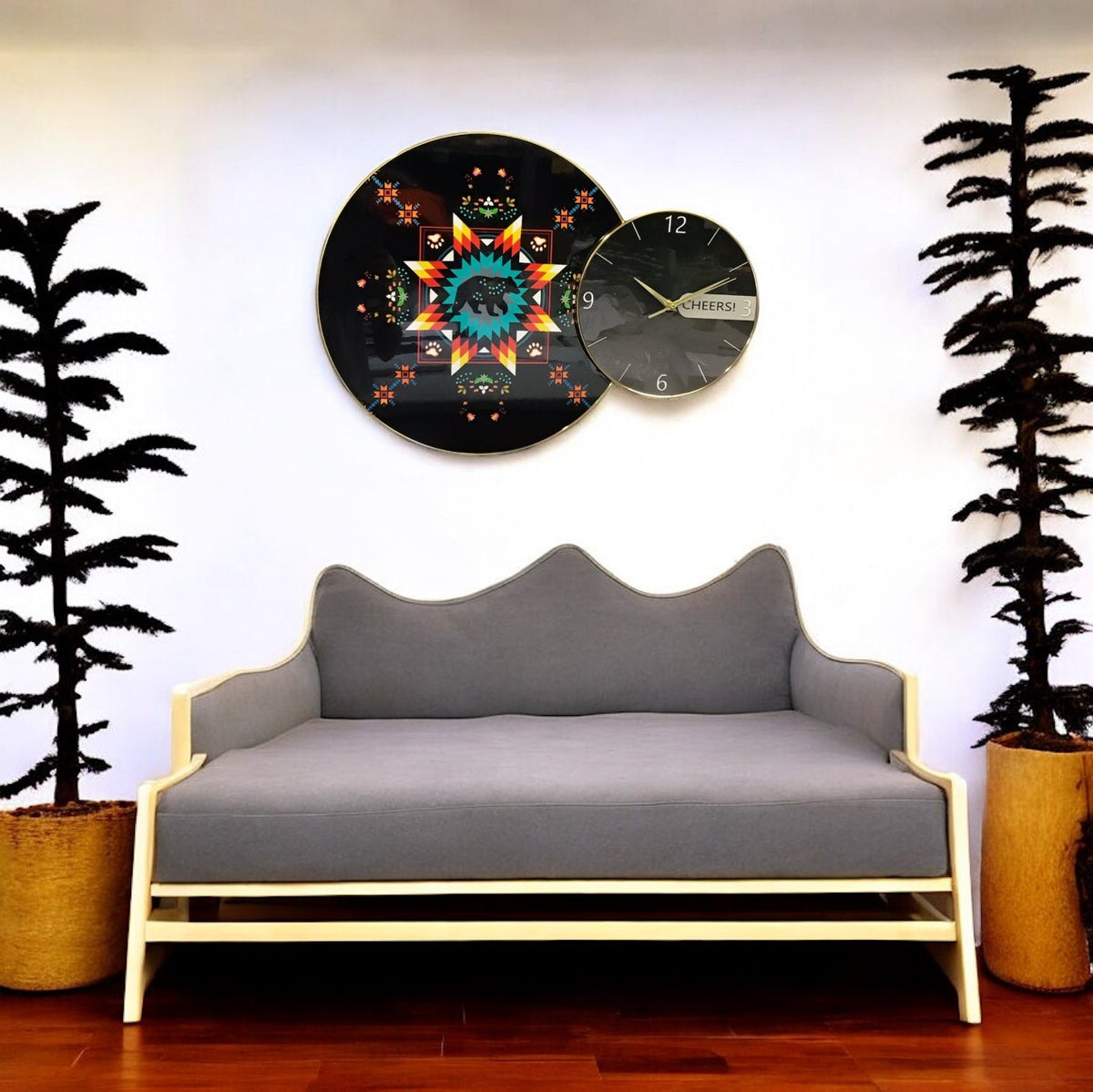 Bear Native Wall Clock-2