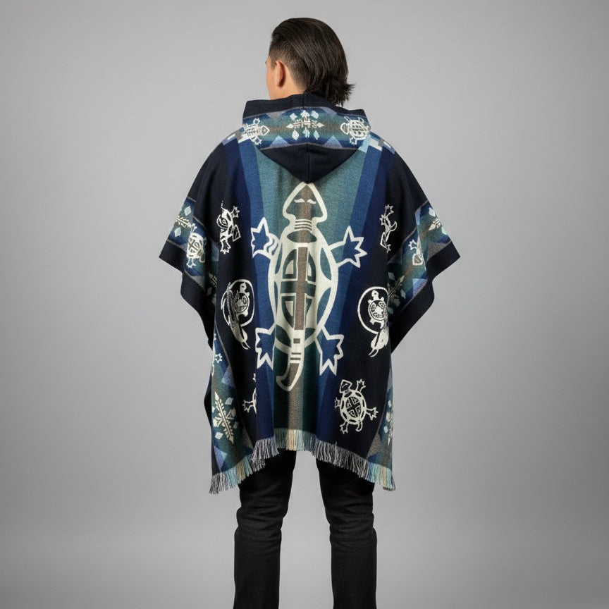 Turtle HandMade Wool Poncho-2