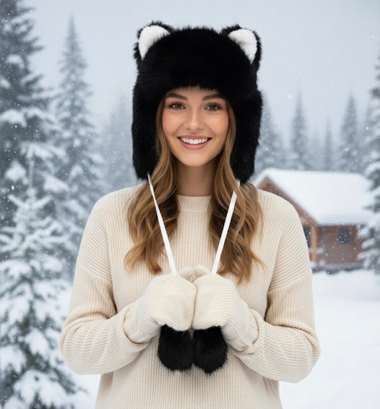 Soft Plush Hat(Wolf)-3