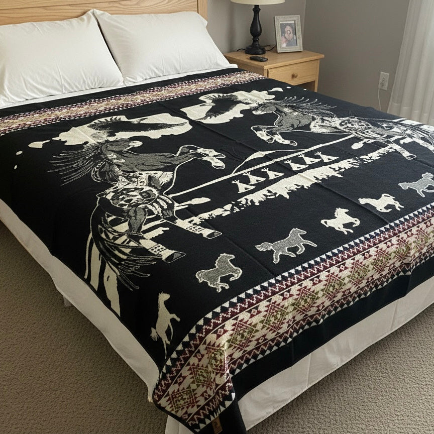 Horse Spirits Alpaca Blanket