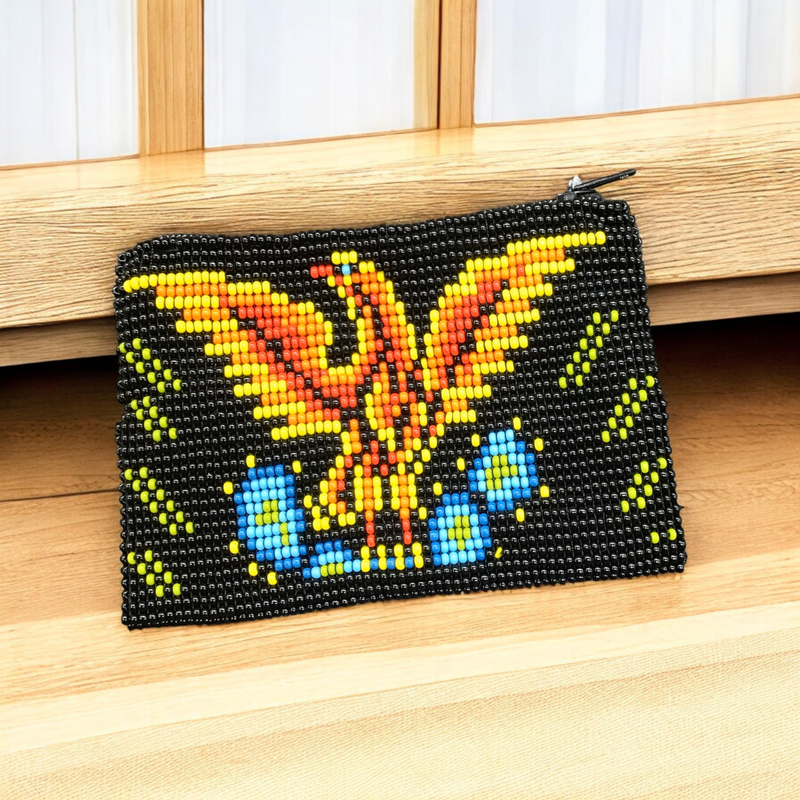 Eagle Beaded coin purse-1