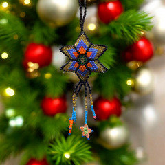 Handmade Beaded Midnight Gold Star-1