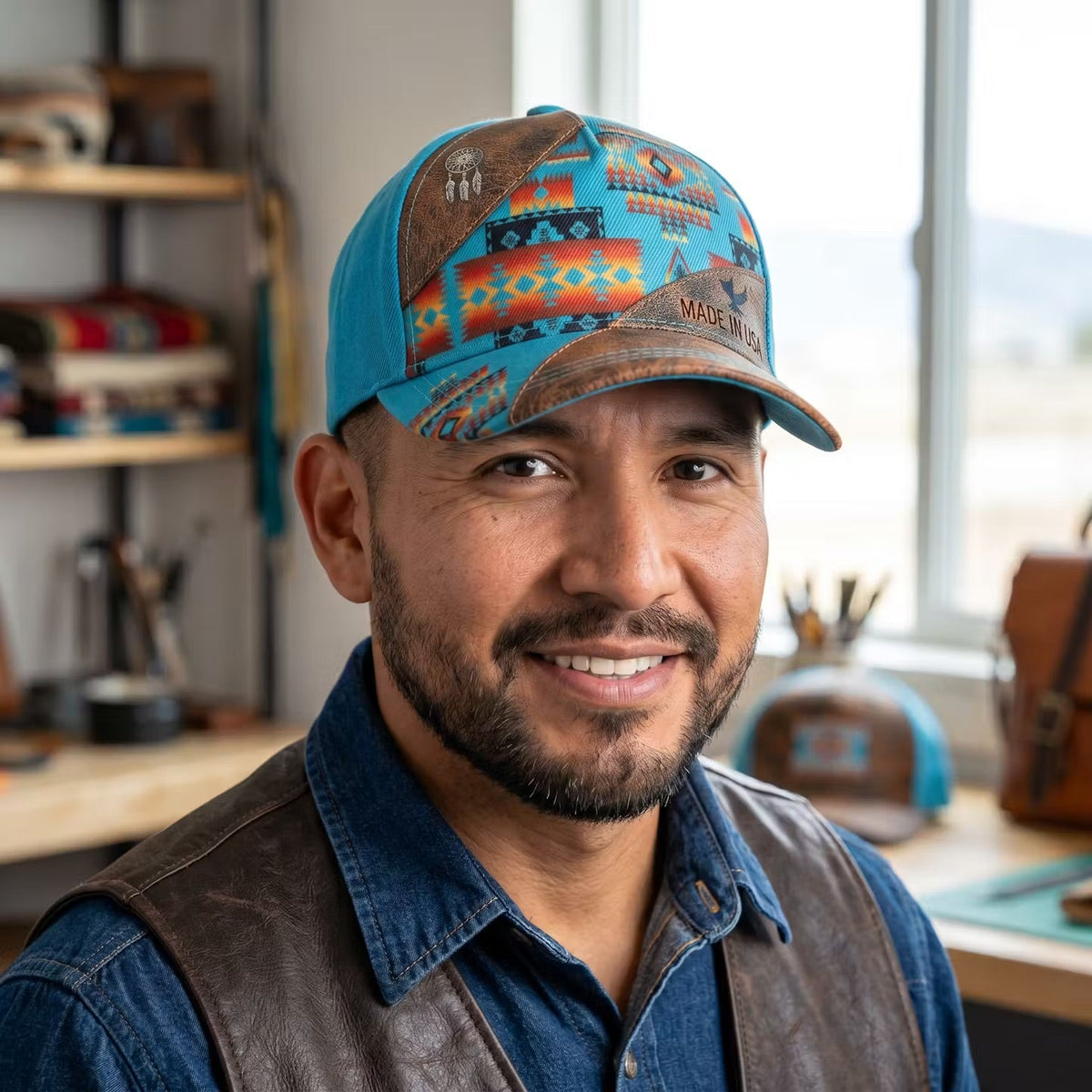 Native Hat turquoise-1
