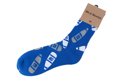 40’s & Shorties 'Beer' Socks - Blue-1