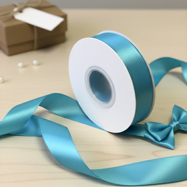 30 Meter Double Face Sky Blue #340 Ribbon Roll-1