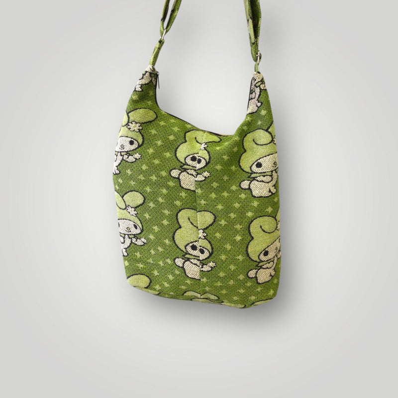 Green Sanrio kitty Crossbody bag-2