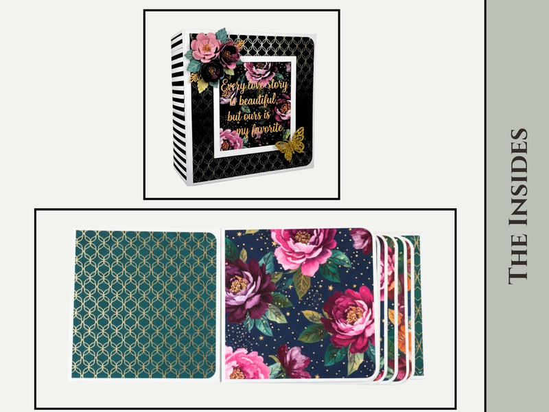 CrafTreat Scrapbook Blank Precut Album Base - Basic 6x6 - White and Ivory-6