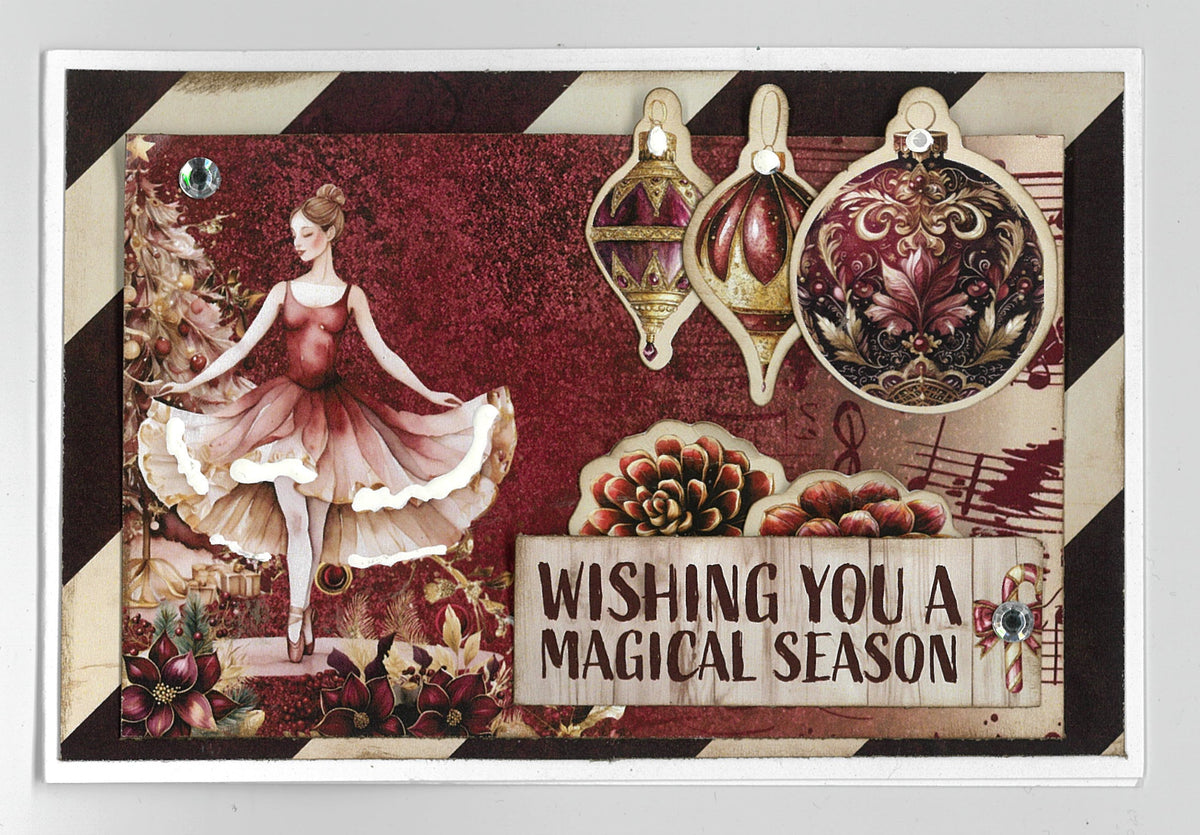 3Quarter Designs Sugarplum Wreath  6x4 Card Pack-11