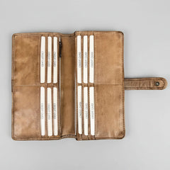 MET Women's Snap Tab Leather Wallet-8