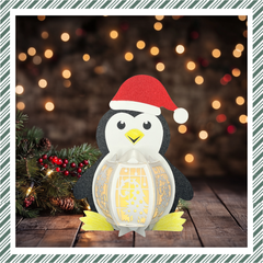 Lanternes en papier à faire soi-même CrafTreat - Pingouin-5