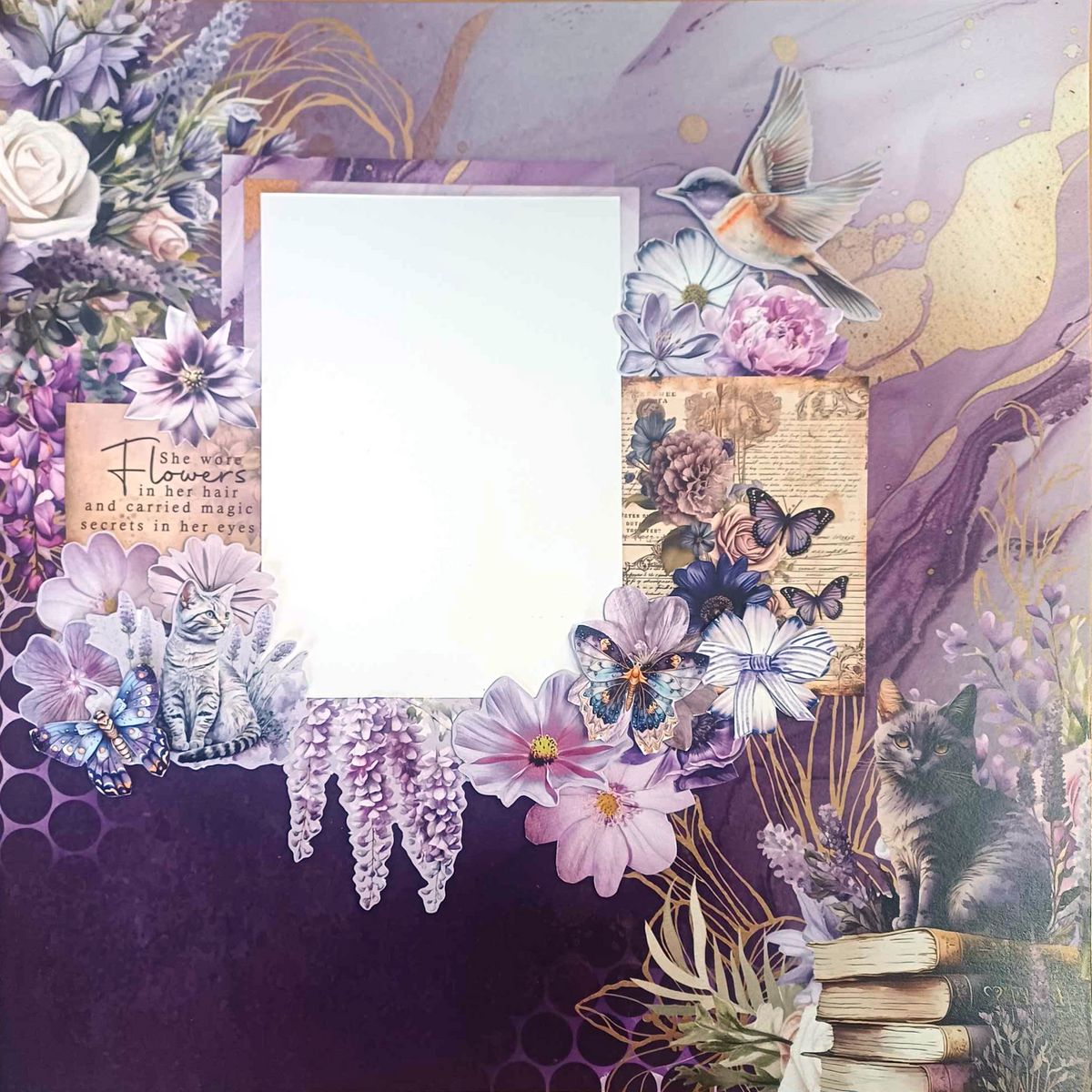 3Quarter Designs Lilac Euphoria 12x12 Design Paper & Diecuts Set-13