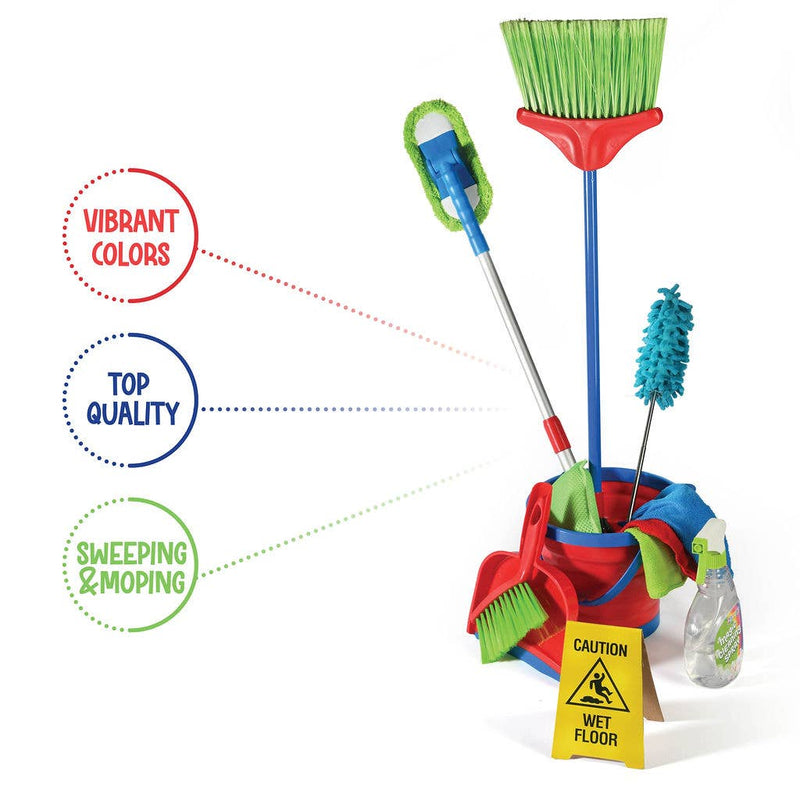 Play22 - 12-Piece Kids Cleaning Set - Toy Housekeeping Fun - Ages 3+-3