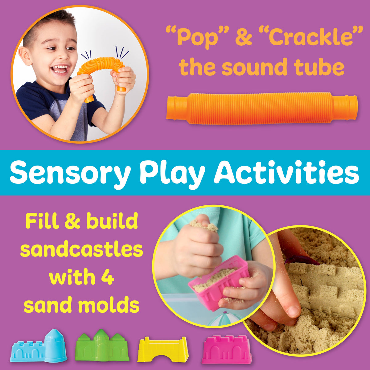 Faber-Castell / Creativity for Kids - Sensory Bin Beach Activity Bin - Ages 3+-7