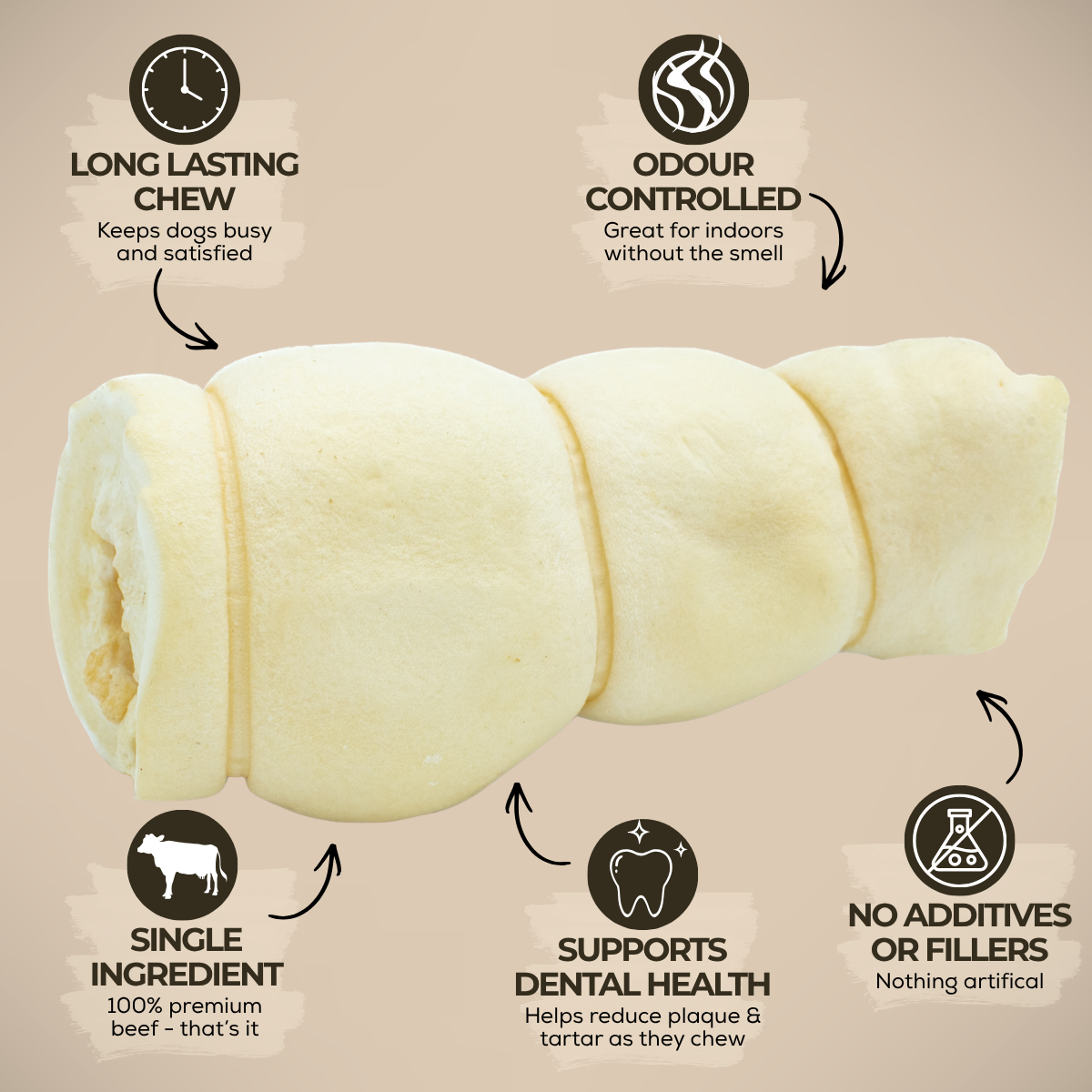 5-6 Inch Beef Cheek Roll-3