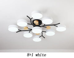 Nordic Simple Log Macaron Living Room LED Ceiling Light-15