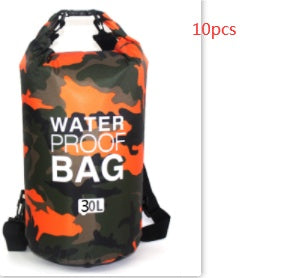Outdoor Waterproof Bag Camouflage Polyester Double Shoulder Waterproof Bag Portable Beach Backpack-14