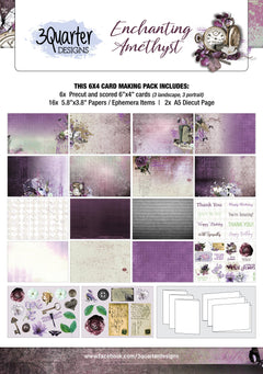 3Quarter Designs - Enchanted Amethyst - Card Kit-1