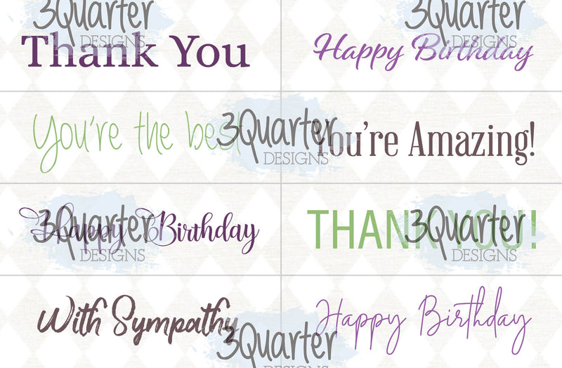3Quarter Designs - Enchanted Amethyst - Card Kit-16