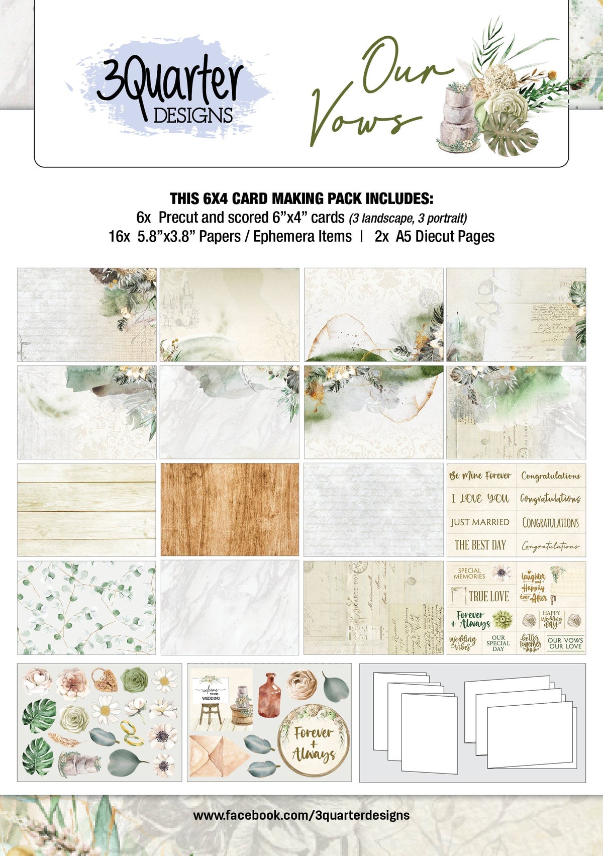 3Quarter Designs - Card Collection - Our Vows-1