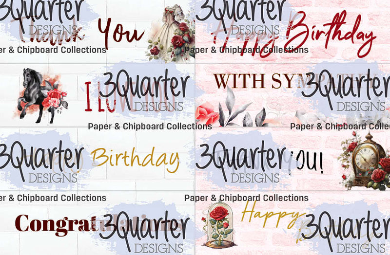 Spellbound Rose 6x4 Card Pack-16