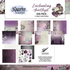 3Quarter Designs - Enchanted Amethyst - Paper Pad 6 x 6-1