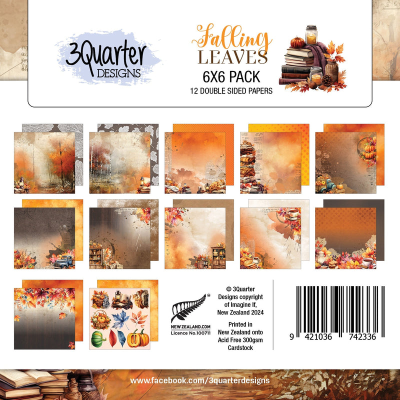 3Quarter Designs Falling Leaves 6x6 Paper Pack-1