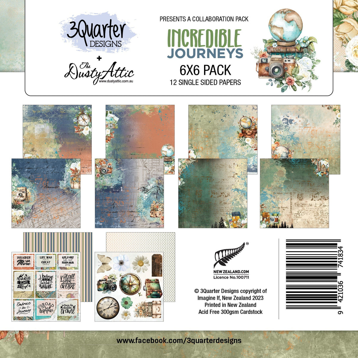Incredible Journeys 6x6 Pack-1
