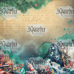 3Quarter Designs Royaume de Poséidon Pack de papiers 6x6-4