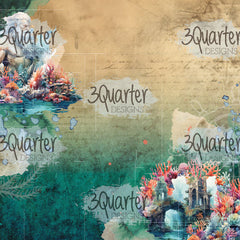 3Quarter Designs Royaume de Poséidon Pack de papiers 6x6-5