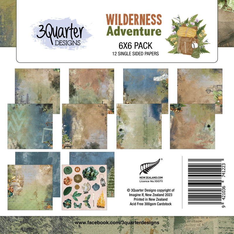 3Quarter Designs - 6" X 6" Paper Pack - Wilderness Adventures-1