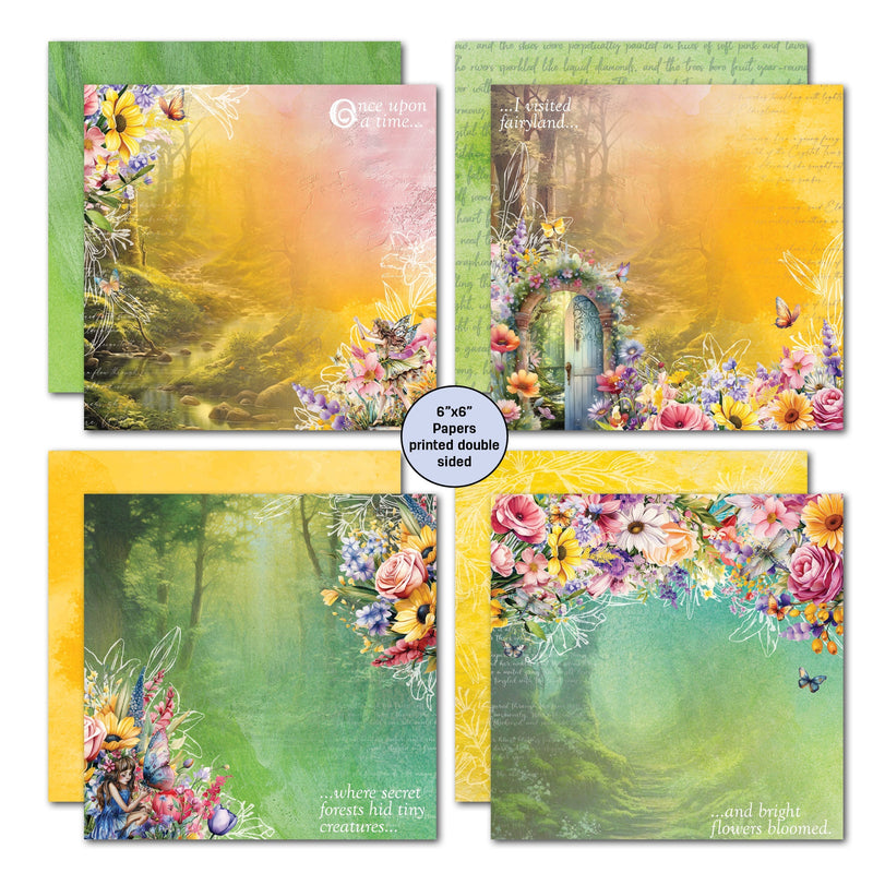 3Quarter Designs Visiting Fairyland 6x6 Paper Pack-2