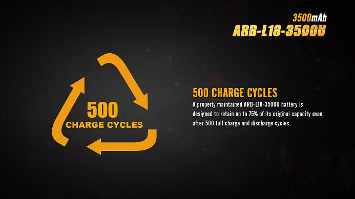 Fenix ARB-L18-3500U USB Rechargeable Li-ion 18650 Battery-6