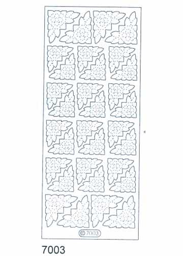 Deco Stickers - Flower Corners-1