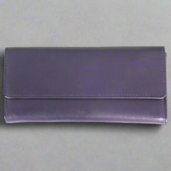 JBG International Women's Wing Flap Trifold Leather Wallet-3