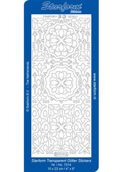 Deco Stickers -  Glitter Medallion Shapes-1