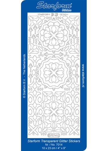 Deco Stickers -  Glitter Medallion Shapes-1