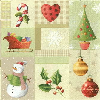 Christmas Festivities Dinner Napkins-1