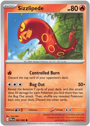 Sizzlipede 9 - ME05 Pitch Black Reverse Holofoil-1