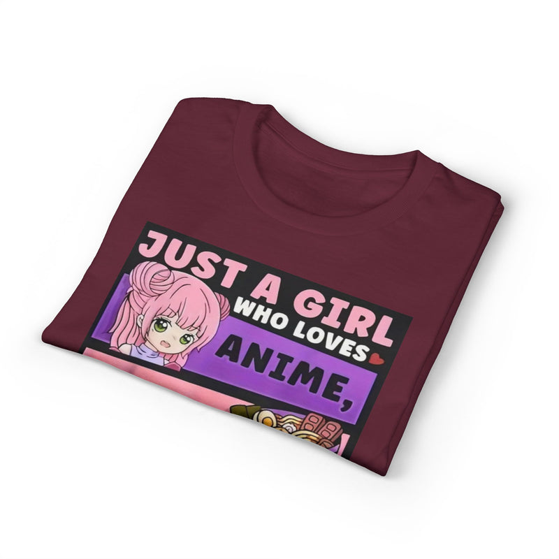 "Just a Girl Who Loves Anime Ramen and Sketching" T-Shirt-34