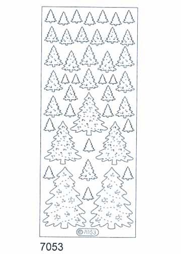 Deco Stickers - Christmas Trees-1