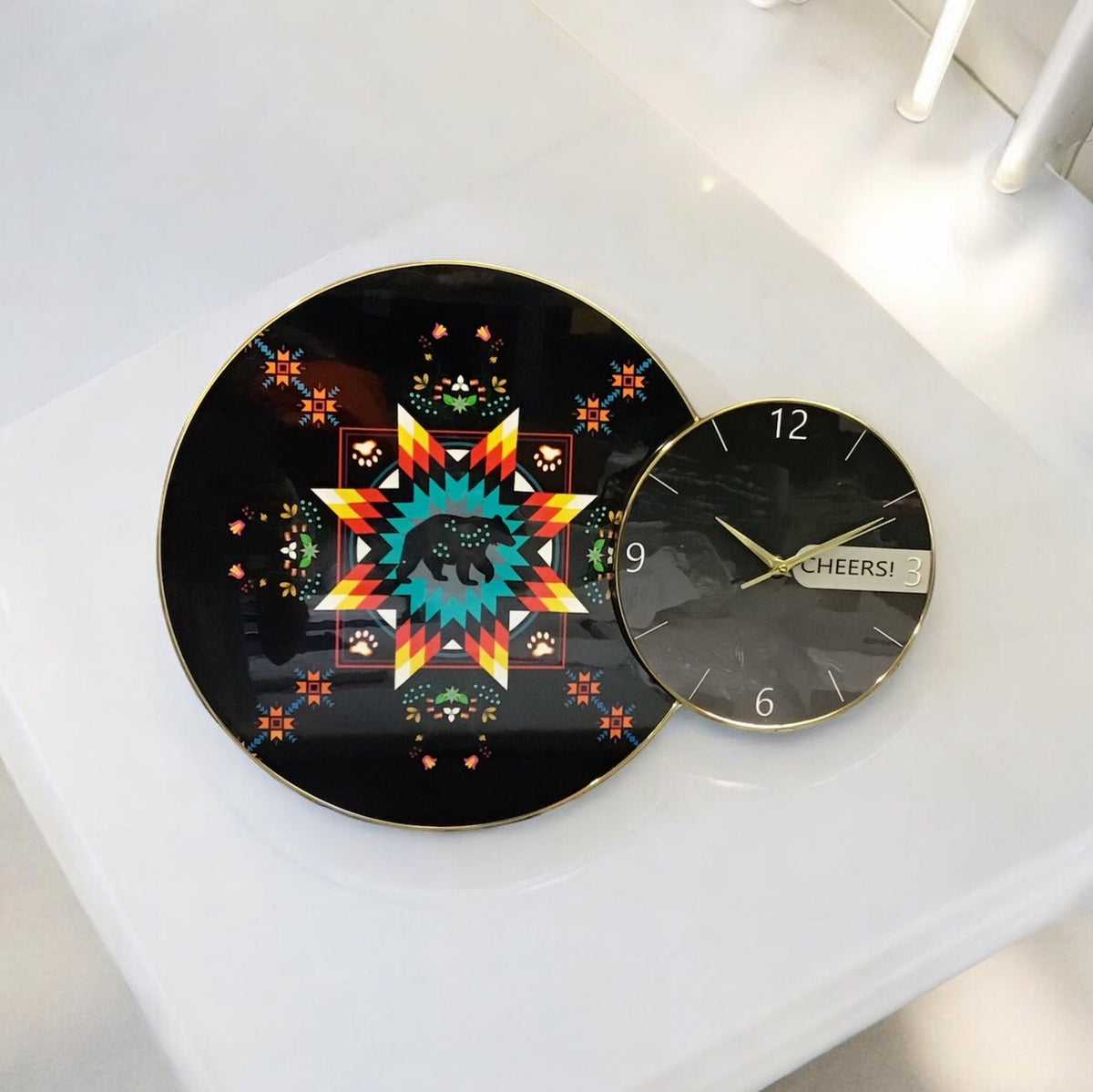 Bear Native Wall Clock-3