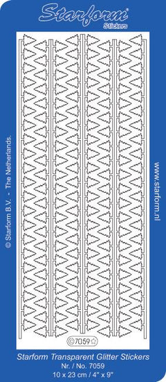 Deco Stickers - Border Christmas Tree-1