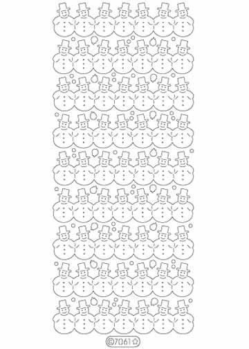 Deco Stickers -  Snowman Borders-1