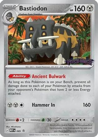Bastiodon - 085 (Pitch Black Stamped) 85 - ME Mega Evolution Promo Holofoil-1