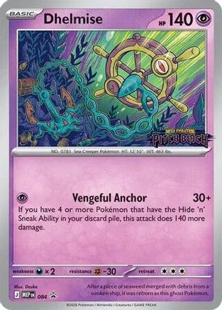 Dhelmise - 084 (Patch Black Stamp) 84 - ME Mega Evolution Promo Holofoil-1