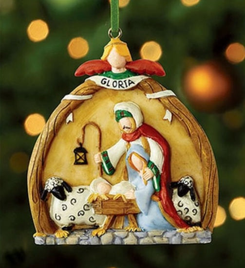 Gloria Nativity Ornament-1