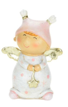 Child Angel Figure Holding Star With Both Hands-1